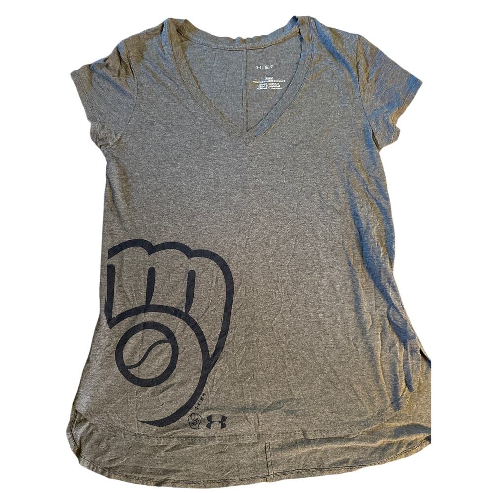 MILWAUKEE BREWERS, UNDER ARMOUR shirt- Medium